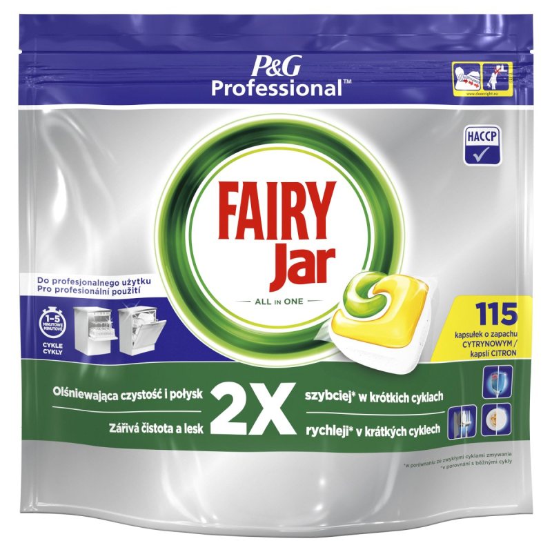 Automatinių indaplovių kapsulės FAIRY All in 1, 115 vnt
