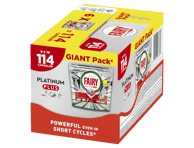 Automatinių indaplovių kapsulės FAIRY Platinum Lemon, 114 vnt