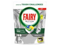 Automatinių indaplovių kapsulės FAIRY Platinum Lemon, 45 vnt