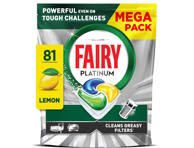 Automatinių indaplovių kapsulės FAIRY Platinum Lemon, 81 vnt