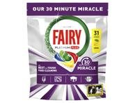 Automatinių indaplovių kapsulės FAIRY Platinum+ Lemon Miracle, 31 vnt
