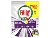 Automatinių indaplovių kapsulės FAIRY Platinum+ Lemon Miracle, 60 vnt