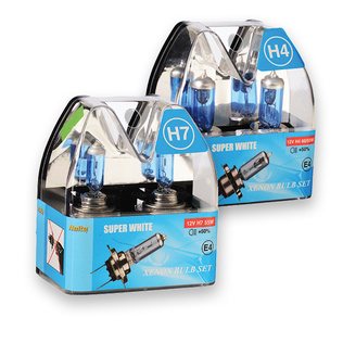 Automobilinės halogeninės lemputės H4 arba H7, /pak., 2 vnt