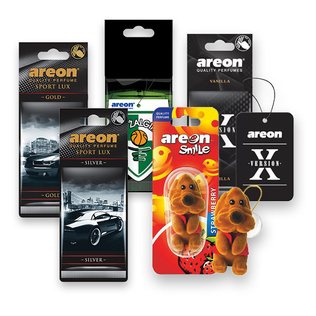 Automobiliniams kvapikliams AREON (įv. rūšių)