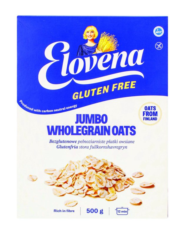 Avižiniai dribsniai be glitimo ELOVENA JUMBO, 500 g