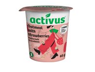 Avižinių dribsnių košė ACTIVUS (su braškėmis), 60 g