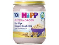 Avižinių dribsnių košelė su bananais ir mėlynėmis HIPP, 160 ml