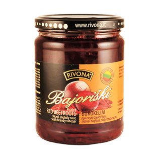 BAJORIŠKI marinuoti burokėliai su brendžio actu, 500 g