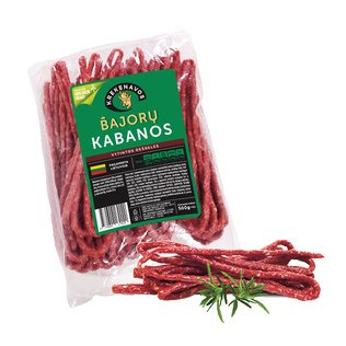 BAJORŲ vytintos KABANOS dešrelės, 500 g