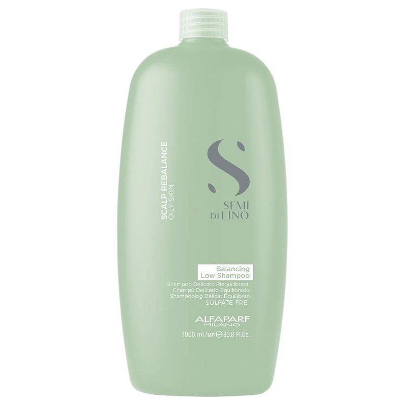 Balansuojamasis šampūnas riebiai galvos odai Alfaparf Semi di Lino Rebalance Oily Skin, 1000 ml