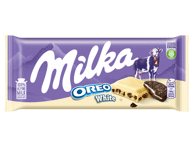Baltasis šokoladas MILKA su sausainių OREO gabalėliais, 100 g