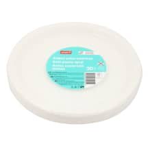 Baltos popierinės lėkštės RIMI, 20 vnt., 22 cm