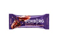 Baltym. batonėlis VOXBERG su aviečių skonio brauniu, 50 g