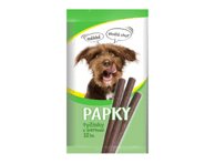 Baltyminės šunų lazdelės PAPKY su žarnokais, 120 g