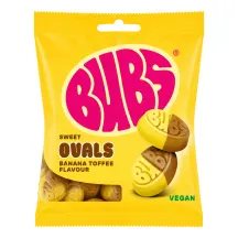 Bananų ir irisių sk. saldainiai BUBS, 155 g