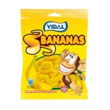 Bananų skonio guminukai VIDAL BANANAS, 90 g