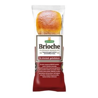 Bandelės BRIOCHE LIETUVOS KEPĖJAS su šokol. gabaliukais, 200 g