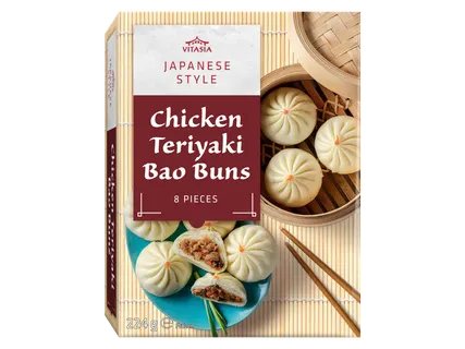 Bao bandelės su Teriyaki vištiena, 224 g