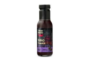 Barbekiu padažas su juodaisiais česnakais WELL DONE, 280 g