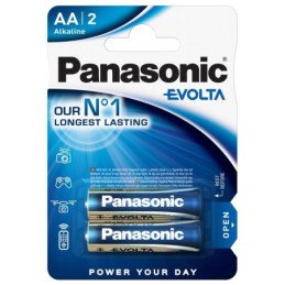 Baterija PANASONIC EVOLTA, LR6, AA, 2BP, 1 vnt