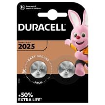 Baterijos DURACELL 2025, 2 vnt