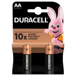 Baterijos DURACELL, AA, LR06, 2 vnt