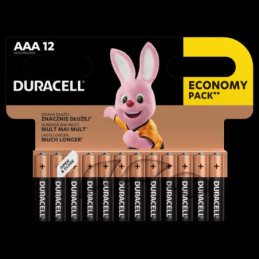 Baterijos DURACELL AAA, LR03, 12 vnt