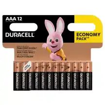 Baterijos DURACELL AAA, LR03, AW26, 12 vnt