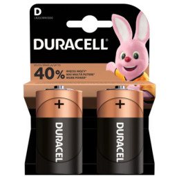 Baterijos DURACELL, D, LR20, 2 vnt