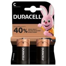 Baterijos DURACELL LR14 C, 2 vnt