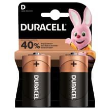 Baterijos DURACELL LR20 C, 2 vnt