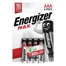 Baterijos ENERGIZER MAX LR03 AAA, 4 vnt