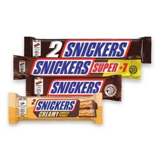 Batonėliams SNICKERS (4 rūšių), 36,5, 112.5 g