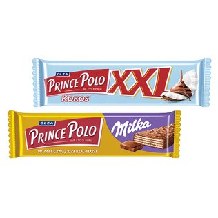 Batonėlis PRINCE POLO COCONUT arba MILKA, 45 g