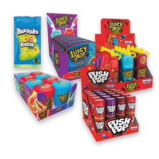 BAZOOKA kramt. saldainiams ir ledinuk. (6 rūš.), 15, 96 g