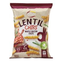 Bekono skonio raud.lęšių traškučiai OHO, 100 g
