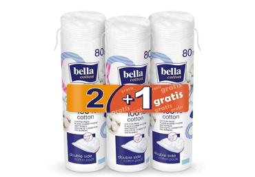 BELLA COTTON vatos pagalvėlės, apvalios, 3 x 80 vnt