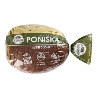 Bemielė šviesi PONIŠKA duona, 600 g