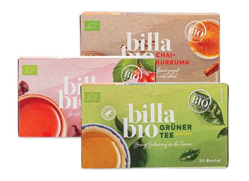 BILLA BIO arbata, 20 vnt