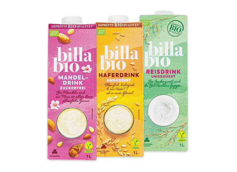 BILLA BIO augalinis gėrimas, 1 l