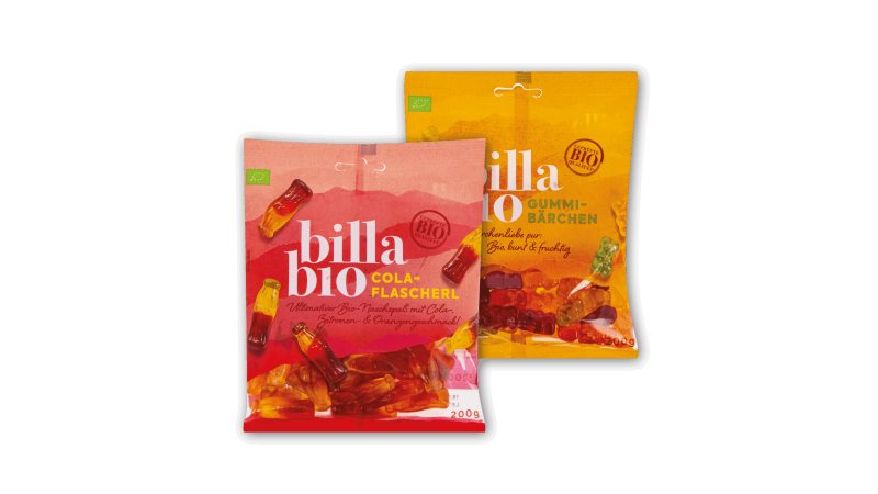 BILLA BIO guminukai, 200 g
