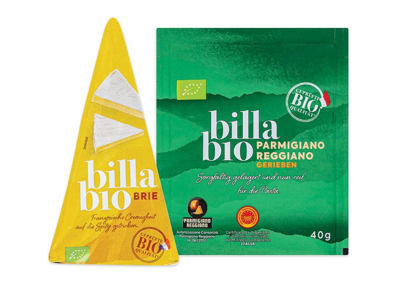 BILLA BIO sūriams