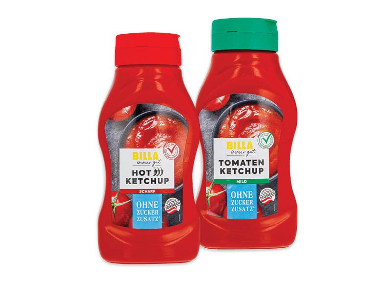 BILLA kečupas, 560 g