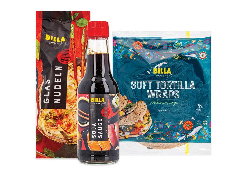 BILLA PASAULIO VIRTUVĖS produktams IMMER GUT