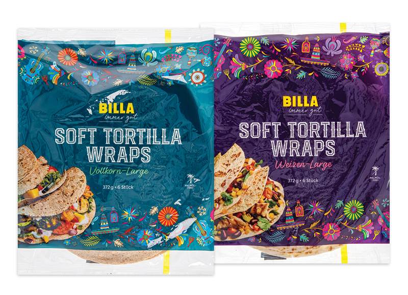 BILLA tortilijos, 372 g