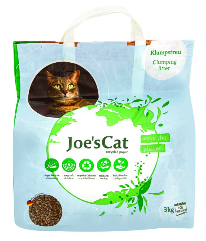 Biologiškai suyrantis popierinis kačių kraikas JOE’S CAT, 3 kg