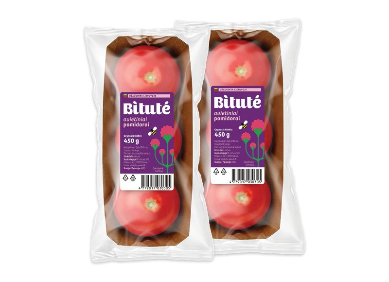 BITUTĖ avietiniai pomidorai, 450 g