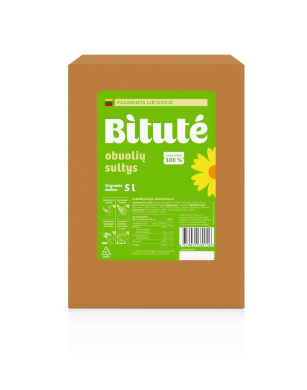BITUTĖ obuolių sultys, 5 l