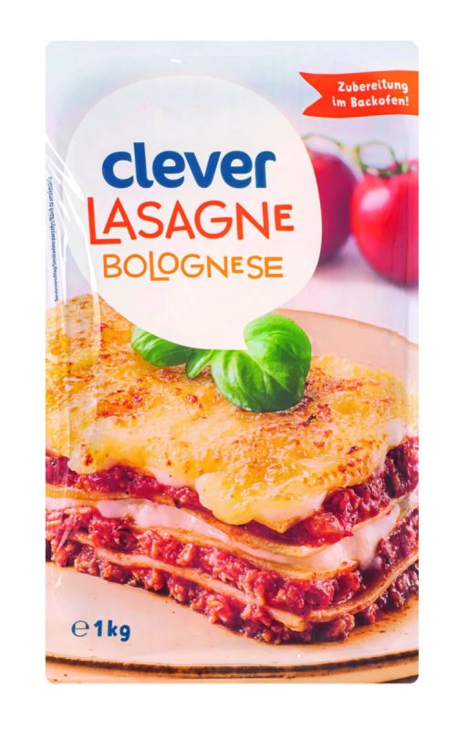 Bolonijos lazanija CLEVER, 1 kg