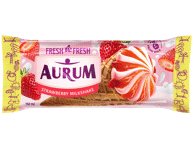 Braškiniai ledai AURUM su atogrąžų vaisių įdaru, 98 g